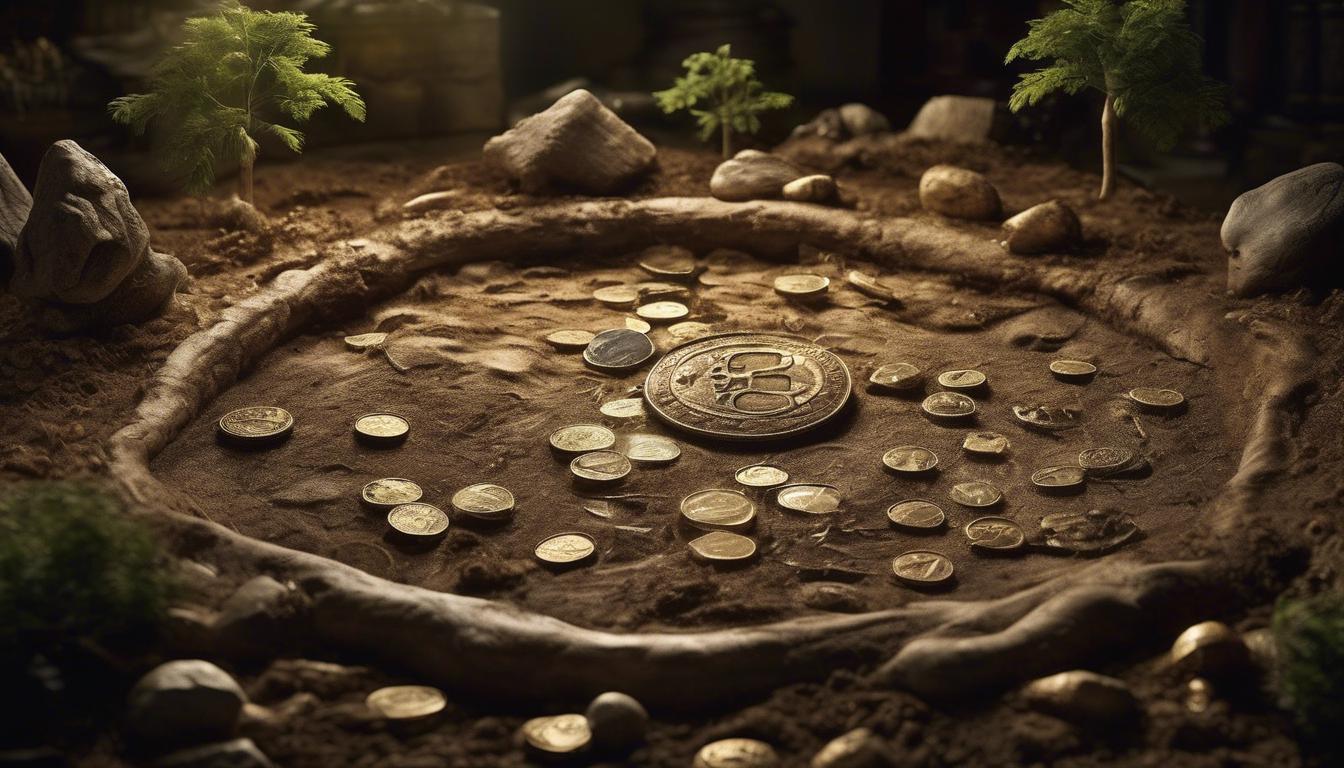 soñar con monedas antiguas enterradas