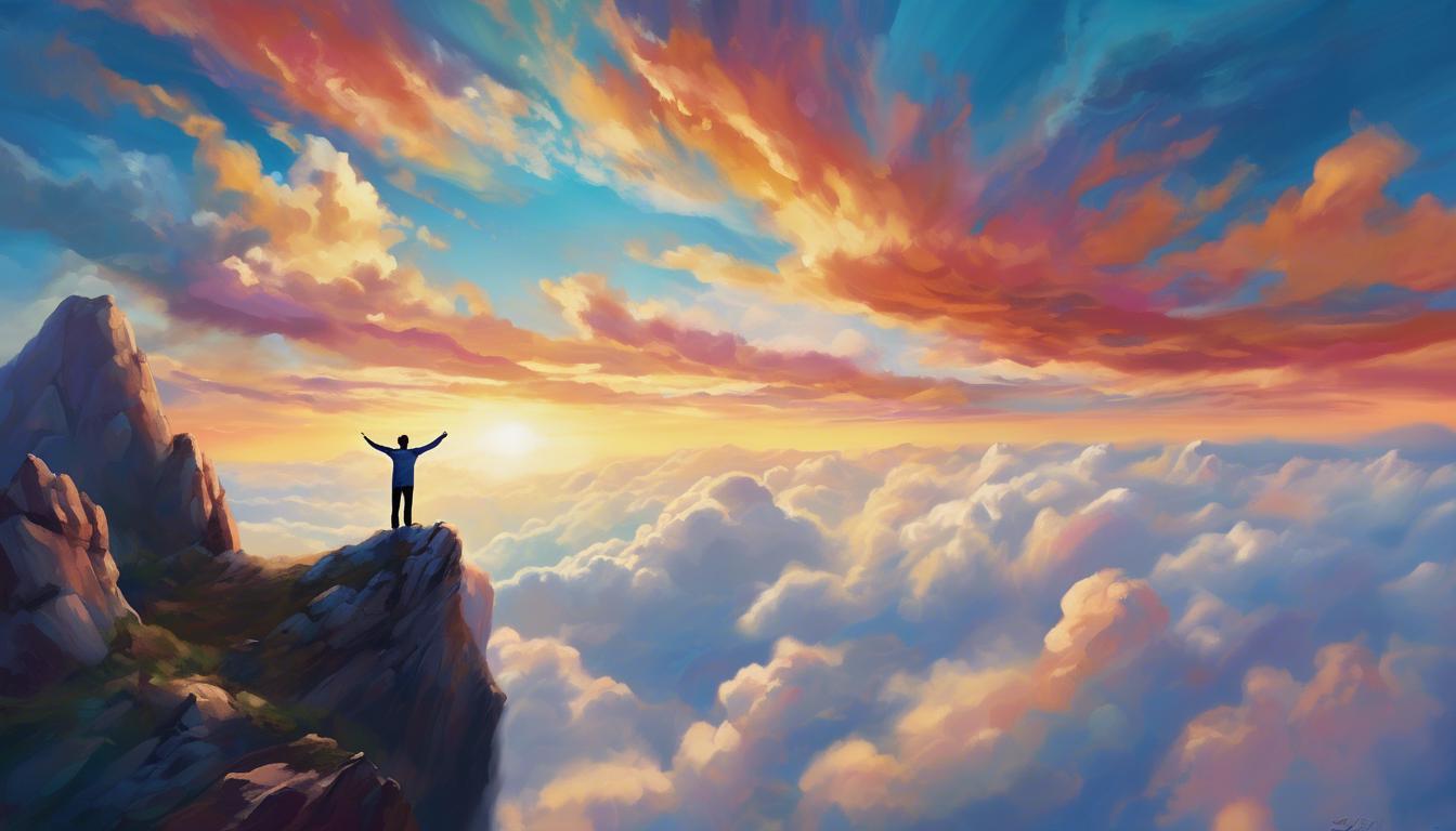 soñar con tocar el cielo con las manos