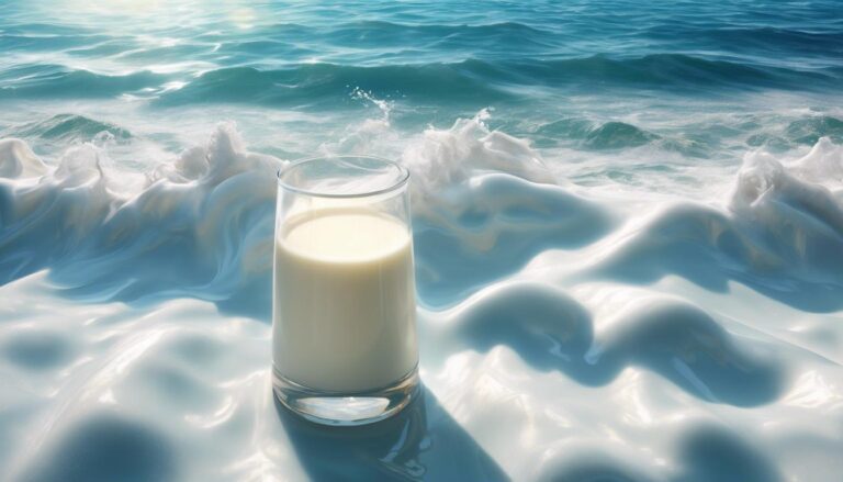 soñar con un océano de leche
