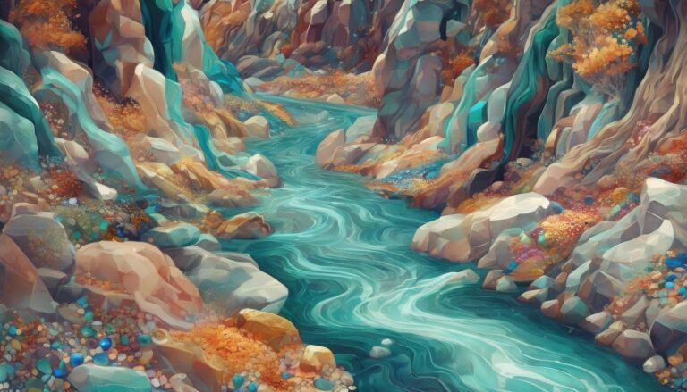 soñar con un río de piedras preciosas