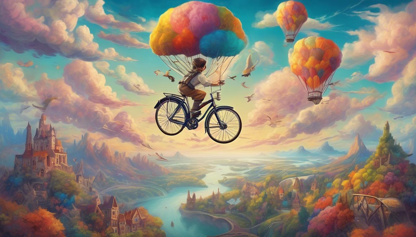 soñar con una bicicleta voladora
