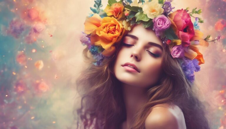 soñar con una corona de flores en la cabeza