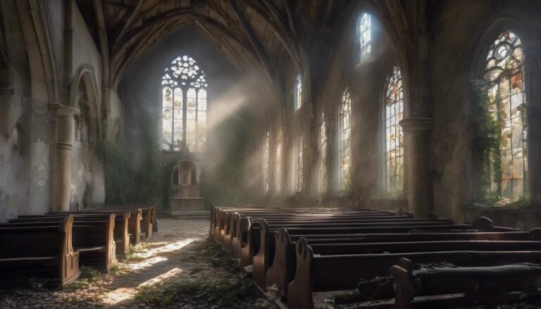 soñar con una iglesia en ruinas