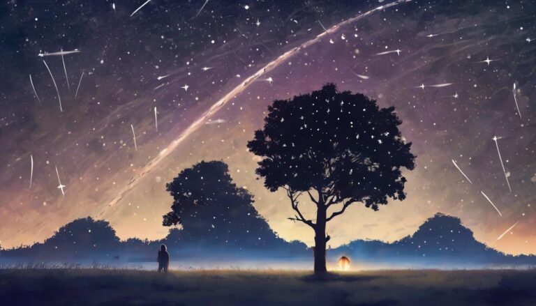soñar con una lluvia de estrellas