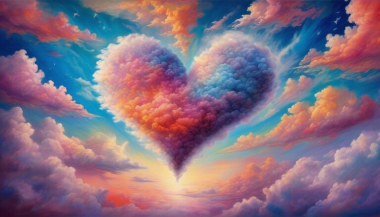 soñar con una nube en forma de corazón
