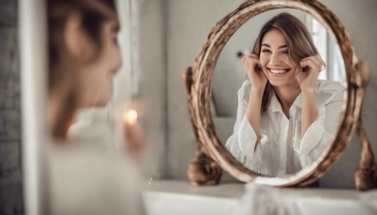 soñar con ver tu reflejo sonriendo distinto