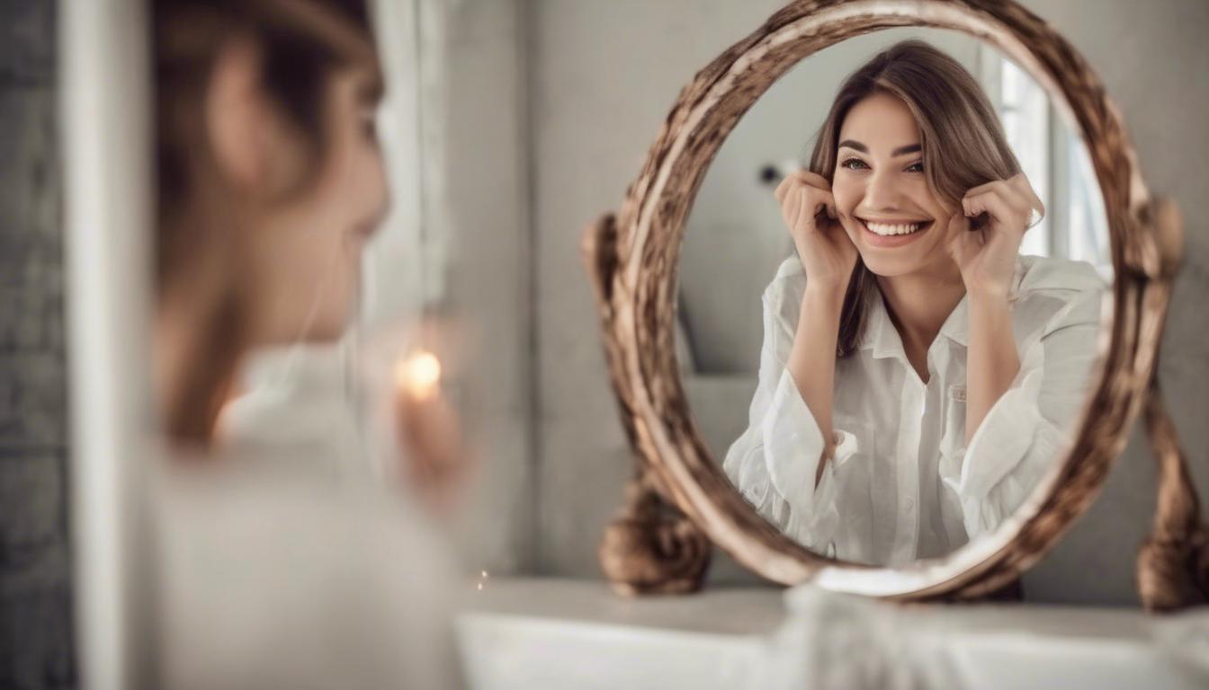 soñar con ver tu reflejo sonriendo distinto