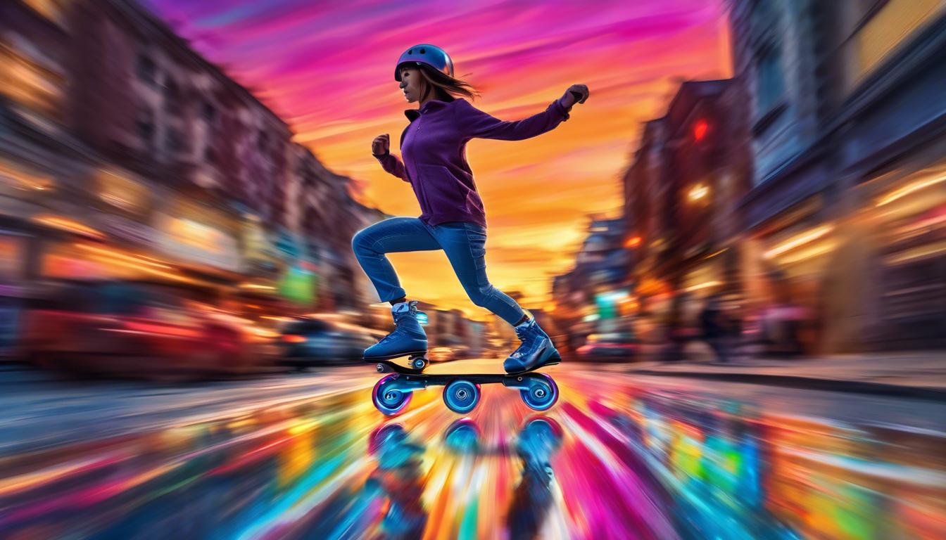 soñar que andas en patines