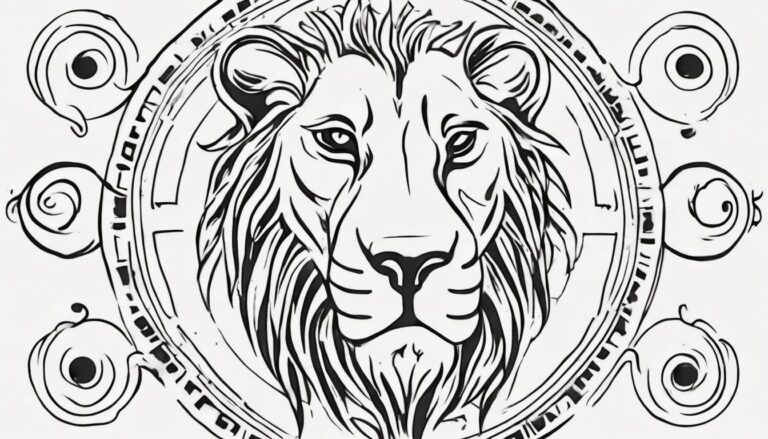 Signo del zodiaco Leo tatuaje