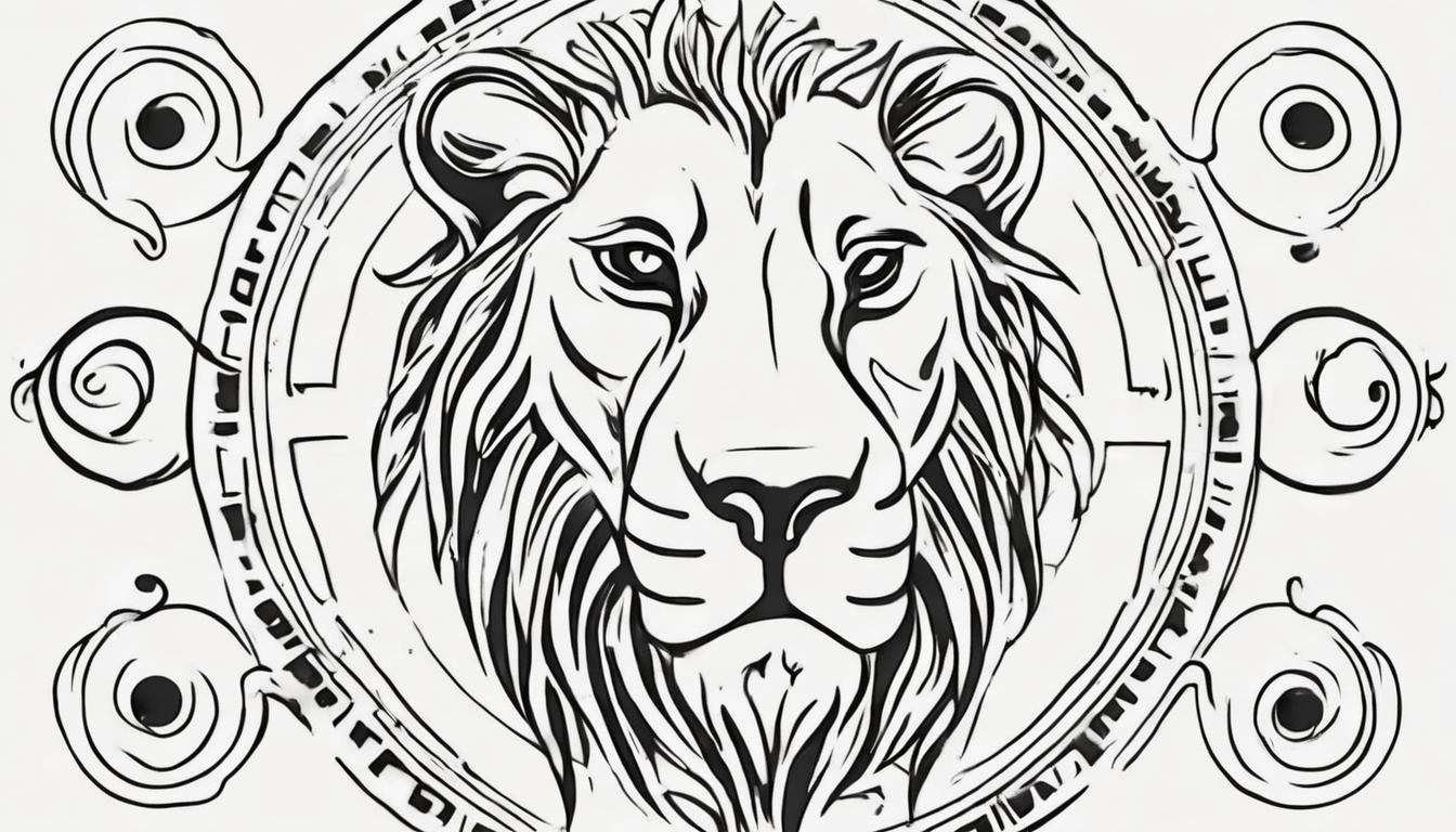 Signo del zodiaco Leo tatuaje