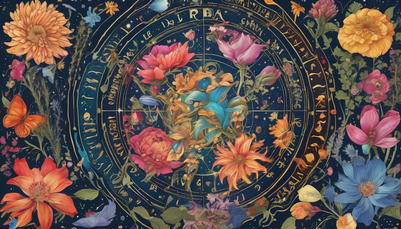 Signos del zodiaco y flores de Bach