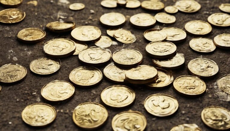soñar con monedas brillantes en el suelo