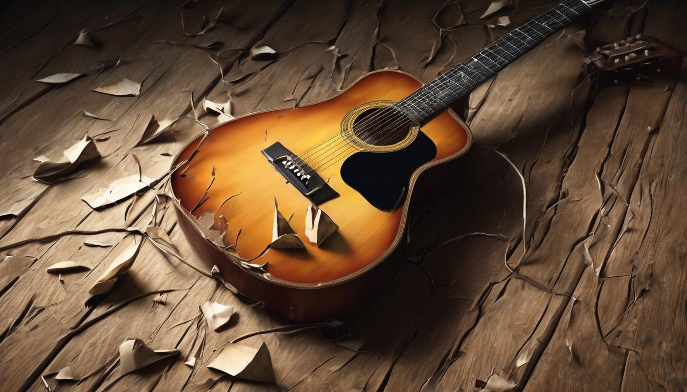 soñar con una guitarra rota