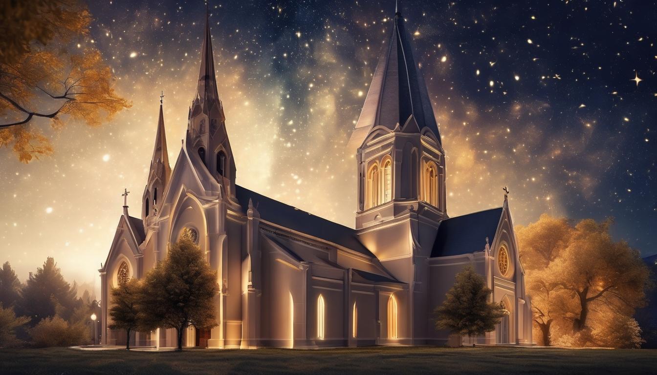soñar con una iglesia iluminada