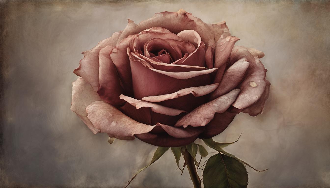 soñar con una rosa marchita